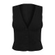 Black Soft Tailored Button Up Vest Black Soft Tailored Button Up Vest