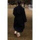 Plus Black Oversized Double Breasted Military Trim Coat Plus Black Oversized Double Breasted Military Trim Coat