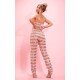 Pale Pink Tassel Sequin Corset Bandeau Jumpsuit Pale Pink Tassel Sequin Corset Bandeau Jumpsuit