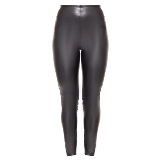 Black Faux Leather High Waisted Leggings Black Faux Leather High Waisted Leggings