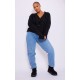 Plus Black Space Dye Chunky Knit Cardigan Plus Black Space Dye Chunky Knit Cardigan