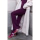 Burgundy Premium Soft Touch Skinny Flare Pants Burgundy Premium Soft Touch Skinny Flare Pants