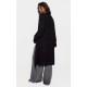 Black Ribbed Knitted Midi Cardigan Black Ribbed Knitted Midi Cardigan
