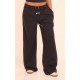 PRETTYLITTLETHING Black Tab Wide Leg Sweatpants PRETTYLITTLETHING Black Tab Wide Leg Sweatpants