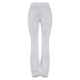 PRETTYLITTLETHING Light Grey Embossed Logo Washed Skinny Flare Pants PRETTYLITTLETHING Light Grey Embossed Logo Washed Skinny Flare Pants