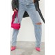 Vintage Light Blue Wash Slash Knee Long Leg Straight Leg Jeans Vintage Light Blue Wash Slash Knee Long Leg Straight Leg Jeans