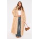 Natural Ombre Tip Hooded Faux Fur Maxi Coat Natural Ombre Tip Hooded Faux Fur Maxi Coat