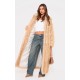 Natural Ombre Tip Hooded Faux Fur Maxi Coat Natural Ombre Tip Hooded Faux Fur Maxi Coat