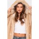 Natural Ombre Tip Hooded Faux Fur Maxi Coat Natural Ombre Tip Hooded Faux Fur Maxi Coat