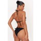 Black Frill Edge Padded Bikini Top Black Frill Edge Padded Bikini Top