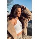 Camel Teddy Bear Borg Coat Camel Teddy Bear Borg Coat