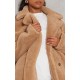 Camel Teddy Bear Borg Coat Camel Teddy Bear Borg Coat
