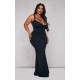 Plus Black Strap Detail Jumpsuit Plus Black Strap Detail Jumpsuit