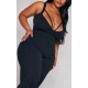 Plus Black Strap Detail Jumpsuit Plus Black Strap Detail Jumpsuit