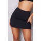 Black Stretch Woven Basic High Rise Micro Mini Skirt Black Stretch Woven Basic High Rise Micro Mini Skirt