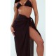 Black Linen Look Beach Sarong Black Linen Look Beach Sarong
