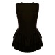 Black Slinky Rara Skort Romper Black Slinky Rara Skort Romper