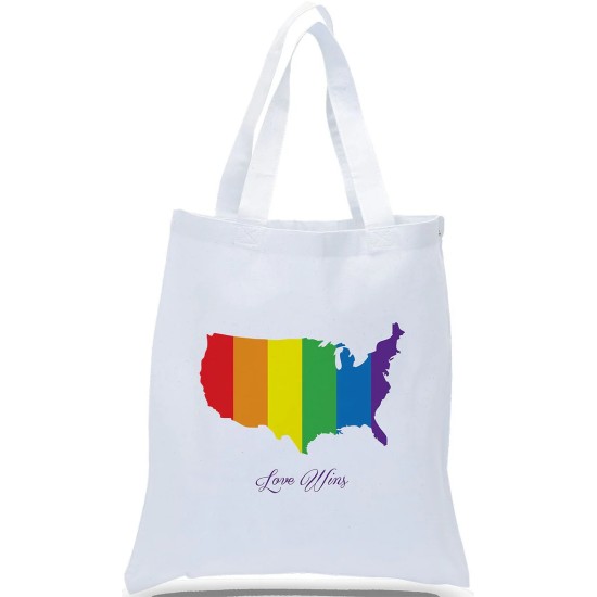 "Love Wins" USA in Rainbow Colors "Love Wins" USA in Rainbow Colors