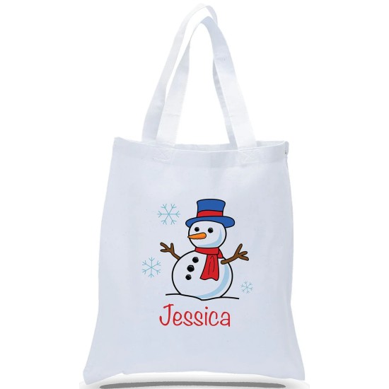 Snowman Holiday Gift Tote Bag Snowman Holiday Gift Tote Bag