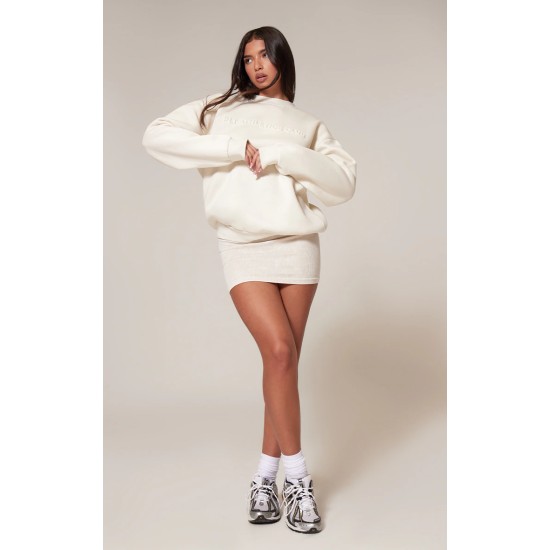 Cream Embroidered Sports Classics Sweatshirt Cream Embroidered Sports Classics Sweatshirt