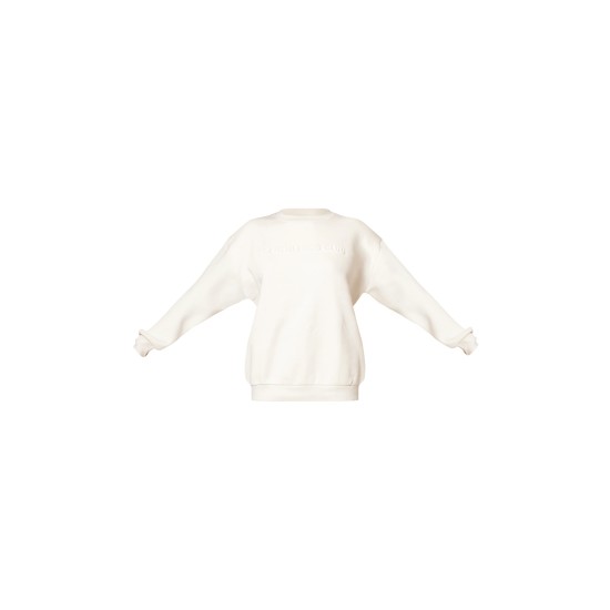 Cream Embroidered Sports Classics Sweatshirt Cream Embroidered Sports Classics Sweatshirt