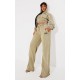 PRETTYLITTLETHING Shape Olive Washed Wide Leg Sweatpants PRETTYLITTLETHING Shape Olive Washed Wide Leg Sweatpants