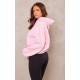 PRETTYLITTLETHING Baby Pink Sweat Oversized Basic Hoodie PRETTYLITTLETHING Baby Pink Sweat Oversized Basic Hoodie
