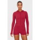 Dark Red Sculpt Hooded Gym Jacket Dark Red Sculpt Hooded Gym Jacket