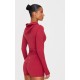 Dark Red Sculpt Hooded Gym Jacket Dark Red Sculpt Hooded Gym Jacket