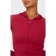 Dark Red Sculpt Hooded Gym Jacket Dark Red Sculpt Hooded Gym Jacket