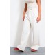 Cream Pintuck Fleeceback Tailored Sweatpants Cream Pintuck Fleeceback Tailored Sweatpants