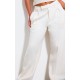 Cream Pintuck Fleeceback Tailored Sweatpants Cream Pintuck Fleeceback Tailored Sweatpants
