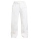 Cream Pintuck Fleeceback Tailored Sweatpants Cream Pintuck Fleeceback Tailored Sweatpants