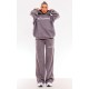 PRETTYLITTLETHING Washed Charcoal Print Oversized Wide Leg Sweatpants PRETTYLITTLETHING Washed Charcoal Print Oversized Wide Leg Sweatpants