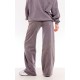 PRETTYLITTLETHING Washed Charcoal Print Oversized Wide Leg Sweatpants PRETTYLITTLETHING Washed Charcoal Print Oversized Wide Leg Sweatpants