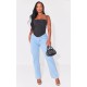 PRETTYLITTLETHING Shape Vintage V Front Waistband Straight Leg Jeans PRETTYLITTLETHING Shape Vintage V Front Waistband Straight Leg Jeans