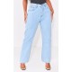 PRETTYLITTLETHING Shape Vintage V Front Waistband Straight Leg Jeans PRETTYLITTLETHING Shape Vintage V Front Waistband Straight Leg Jeans