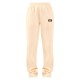 PRETTYLITTLETHING Cream Logo Badge Detail Straight Leg Sweatpants PRETTYLITTLETHING Cream Logo Badge Detail Straight Leg Sweatpants
