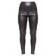 Black Faux Leather Pintuck Detail Leggings Black Faux Leather Pintuck Detail Leggings