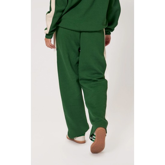 PRETTYLITTLETHING Forest Green Embroidered Contrast Straight Leg Sweatpants PRETTYLITTLETHING Forest Green Embroidered Contrast Straight Leg Sweatpants