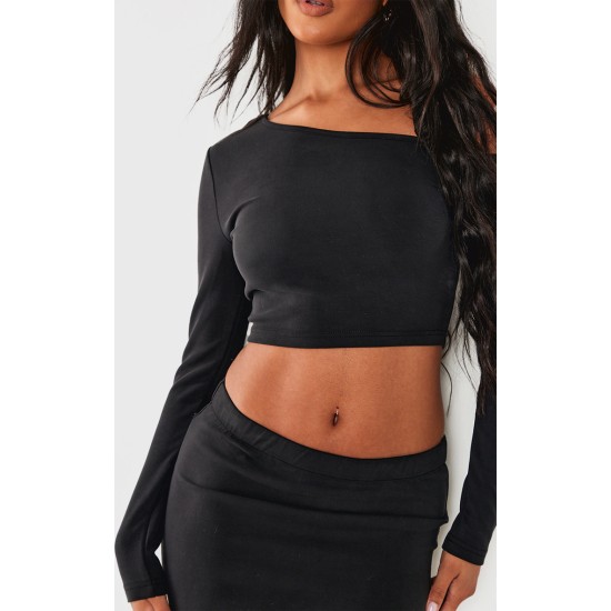 Black Premium Soft Touch Long Sleeve Top Black Premium Soft Touch Long Sleeve Top