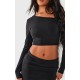Black Premium Soft Touch Long Sleeve Top Black Premium Soft Touch Long Sleeve Top