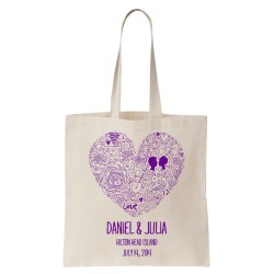 Heart Wedding Tote Bags