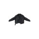 Black Textured Look Faux Leather Biker Jacket Black Textured Look Faux Leather Biker Jacket