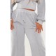 Shape Light Grey Sweat Seam Detail Wide Leg Sweatpants Shape Light Grey Sweat Seam Detail Wide Leg Sweatpants