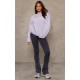 Ash Grey Oversized Cropped Crewneck Sweatshirt Ash Grey Oversized Cropped Crewneck Sweatshirt