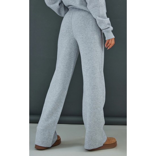 Ash Grey Wide Leg Oversized Sweatpants Ash Grey Wide Leg Oversized Sweatpants