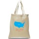 Airplane Route Tote for Weddings and Travel Airplane Route Tote for Weddings and Travel