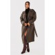 Petite Chocolate Faux Leather Buckle Trench Coat Petite Chocolate Faux Leather Buckle Trench Coat