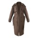 Petite Chocolate Faux Leather Buckle Trench Coat Petite Chocolate Faux Leather Buckle Trench Coat